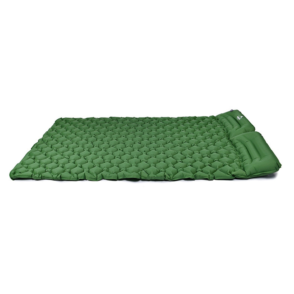 WIDESEA WSCM-005 Double Person Inflatable Camping Mattress Folding Camping Air Bed Picnic Pillow Blanket with Storage Bag