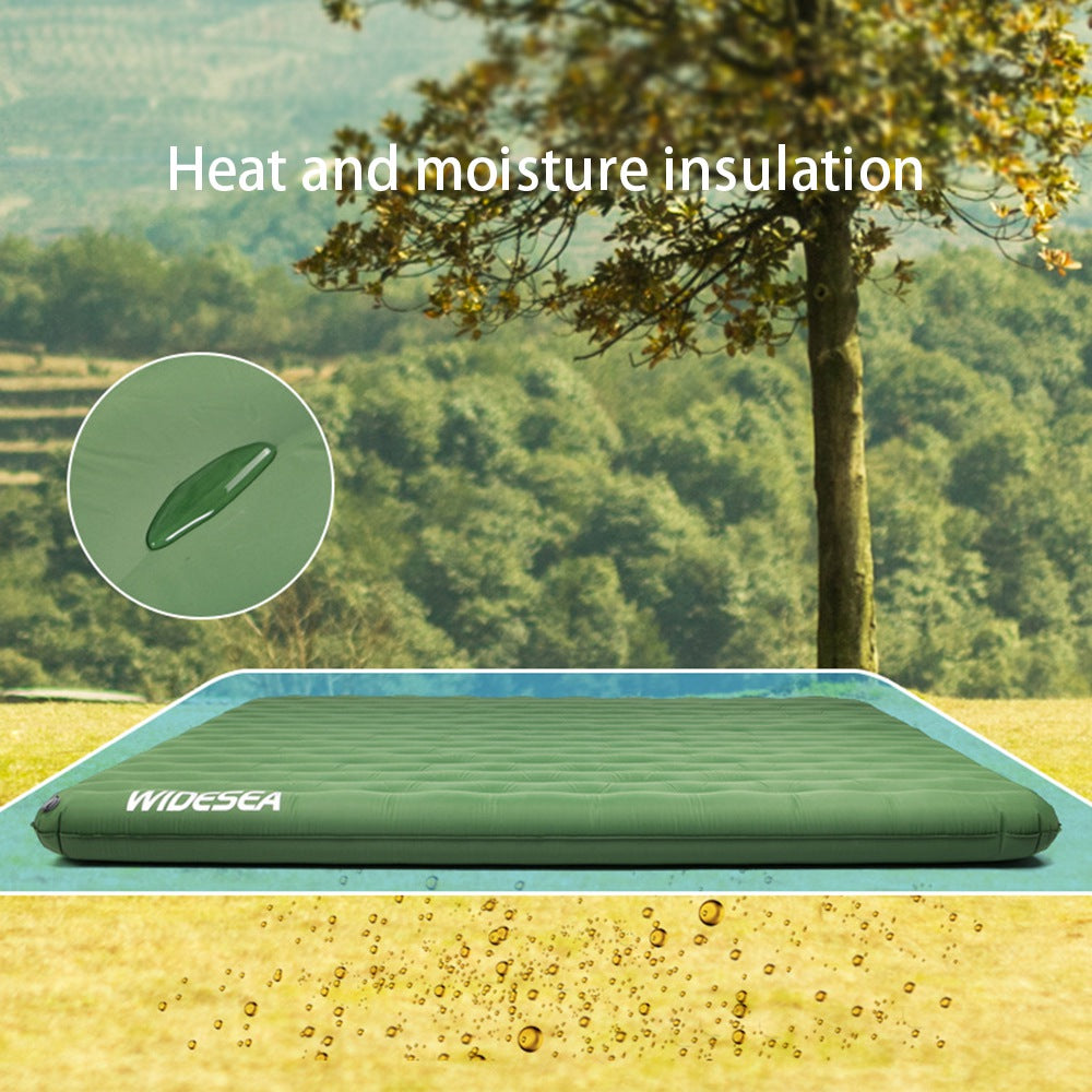 WIDESEA WSCM-201G Double Person Thicken Camping Pad Air Mattress Moisture-proof Inflatable Sleeping Mat