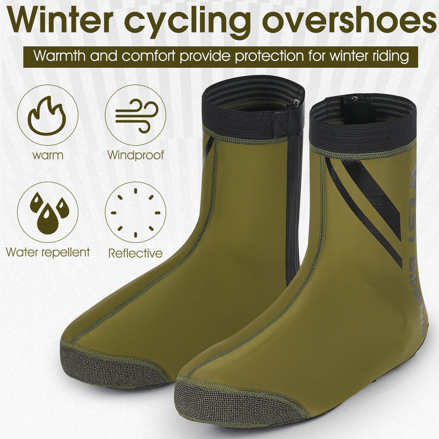 WEST BIKING Cycling Shoe Covers Waterproof Thermal Overshoes Road Bicycle Bike MTB Shoe Cover Protector