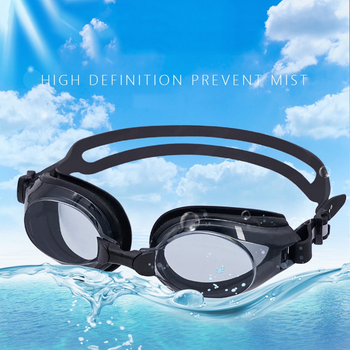 JIEJIA AM100 Adult Swimming Goggles HD Waterproof Glasses Anti-Fog Anti-UV Eyeglasses