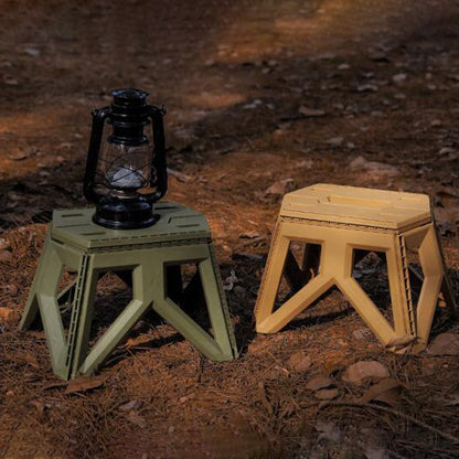 HALIN Plastic Multi-purpose Folding Stool Outdoor Portable Camping Stool for Adults Children