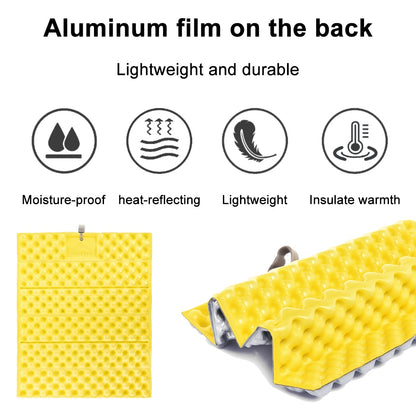 WIDESEA WSCM-008Y 2Pcs Outdoor Camping Moisture Proof Sitting Mat Foldable IXPE Seat Pad for Hiking Picnic