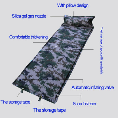 cqd1001 190x70x4cm Camping Sleeping Pad Extra Thick Pillow Ultralight Waterproof Sleeping Mat with Carrying Bag