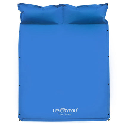 LEVORYEOU QD-8718 Outdoor Camping Automatic Inflatable Cushion Double Person Air Mat with Pillow, 192*132*3cm