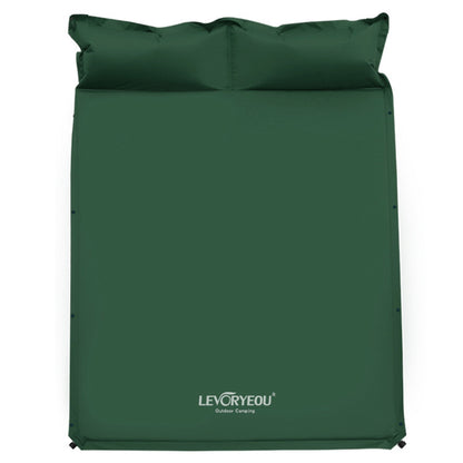 LEVORYEOU QD-8718 Outdoor Camping Automatic Inflatable Cushion Double Person Air Mat with Pillow, 192*132*3cm