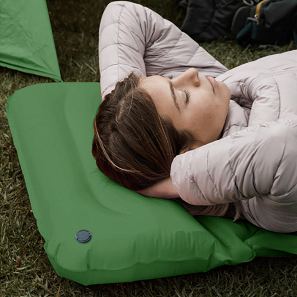 GM-AM24 TPU Camping Sleeping Pad Pillow Inflatable Sleeping Mat Waterproof Foldable Backpacking Sleeping Bag