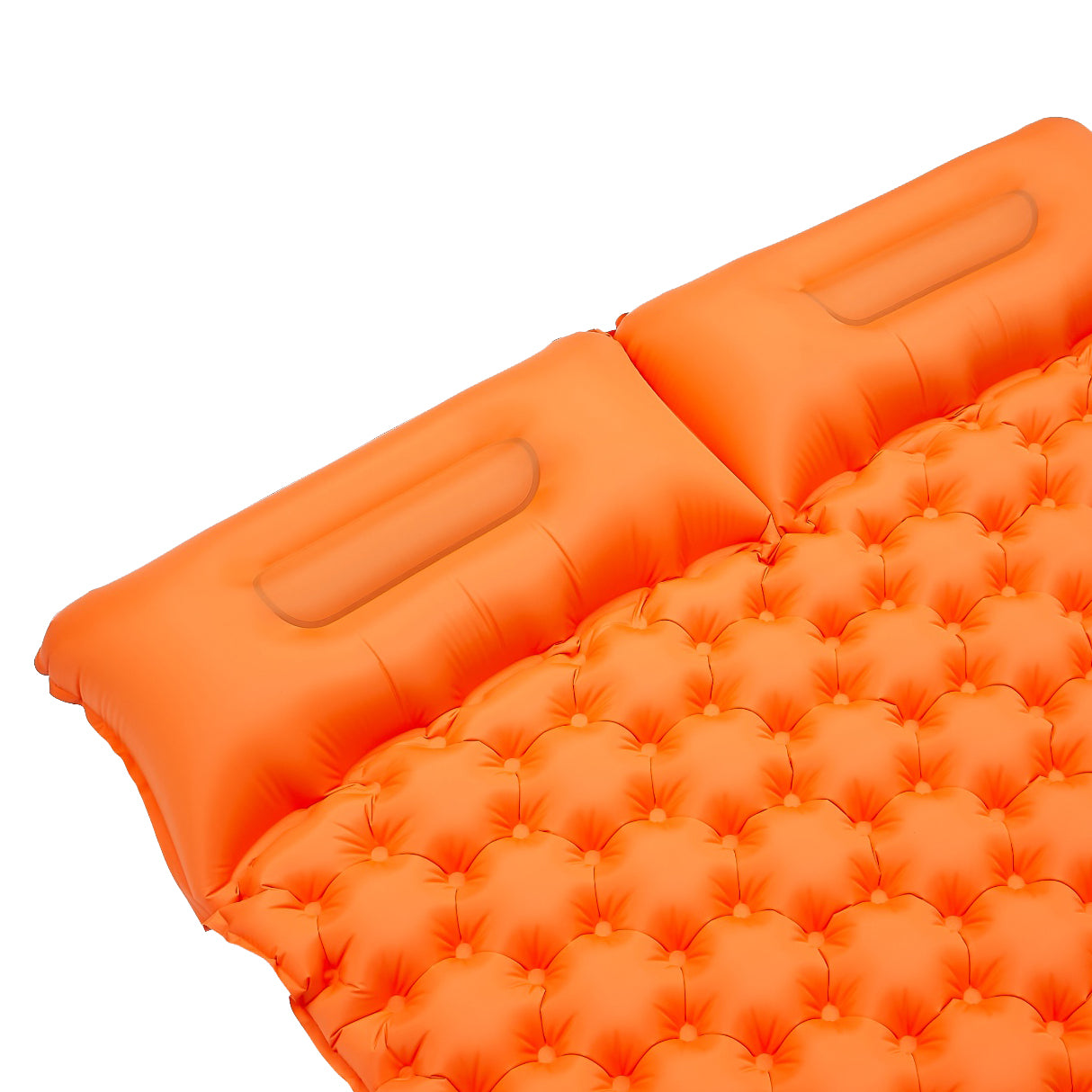 Portable 2 Person Camping Mat Foot Stepping Inflation Air Mattress Waterproof Sleeping Pad with Pillow