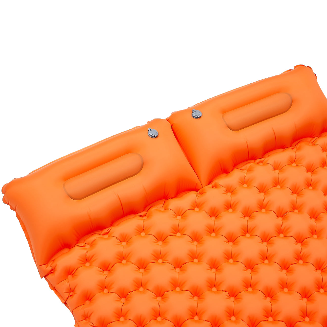 Portable 2 Person Camping Mat Foot Stepping Inflation Air Mattress Waterproof Sleeping Pad with Pillow