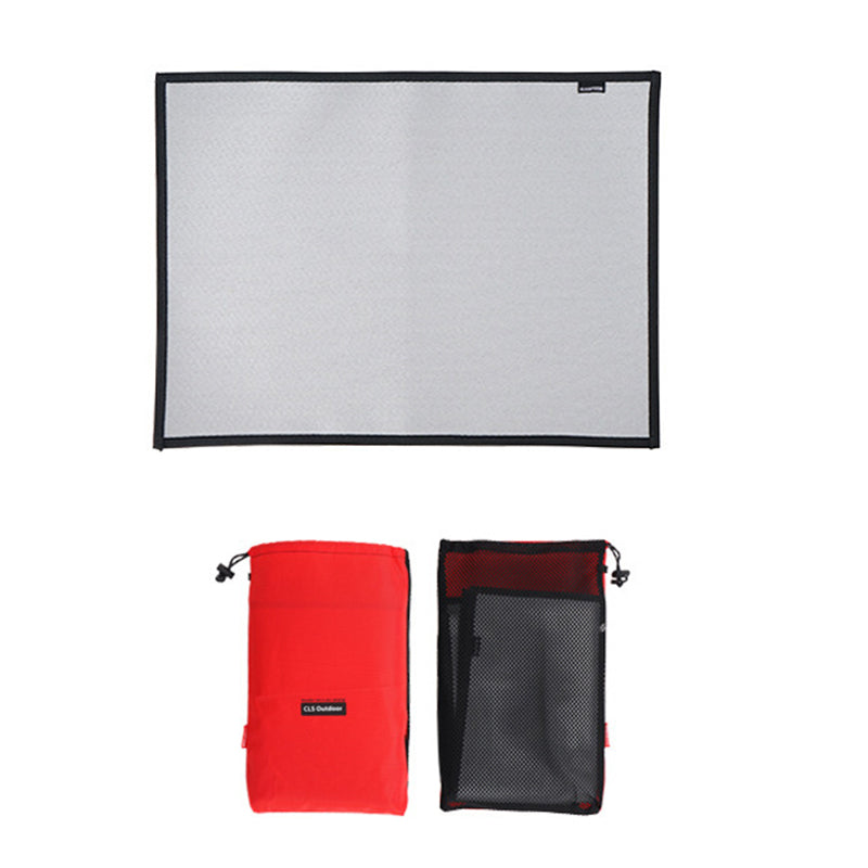 CLS Heat Insulation Pad Flame Retardant Fireproof Cloth for Outdoor Picnic Barbecue Camping, Size S, 46x35cm