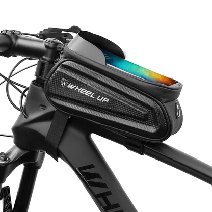 WHEEL UP Cycling Bag Waterproof Saddle Bag Touch Screen 7.0" Phone Case with Earphone Hole