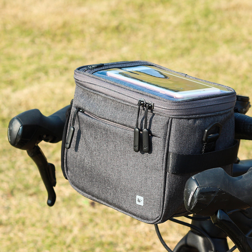 RHINOWALK Bike Handlebar Bag Waterproof Bicycle Front Bag Camera Bag Handbag with Touch Screen