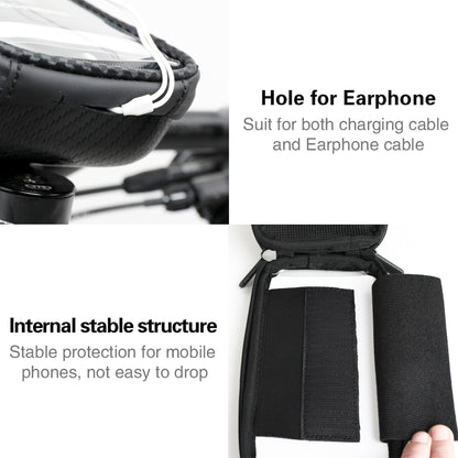 RHINOWALK Waterproof Top Tube Frame Bag Bicycle HandleBar Bag with Touch Screen