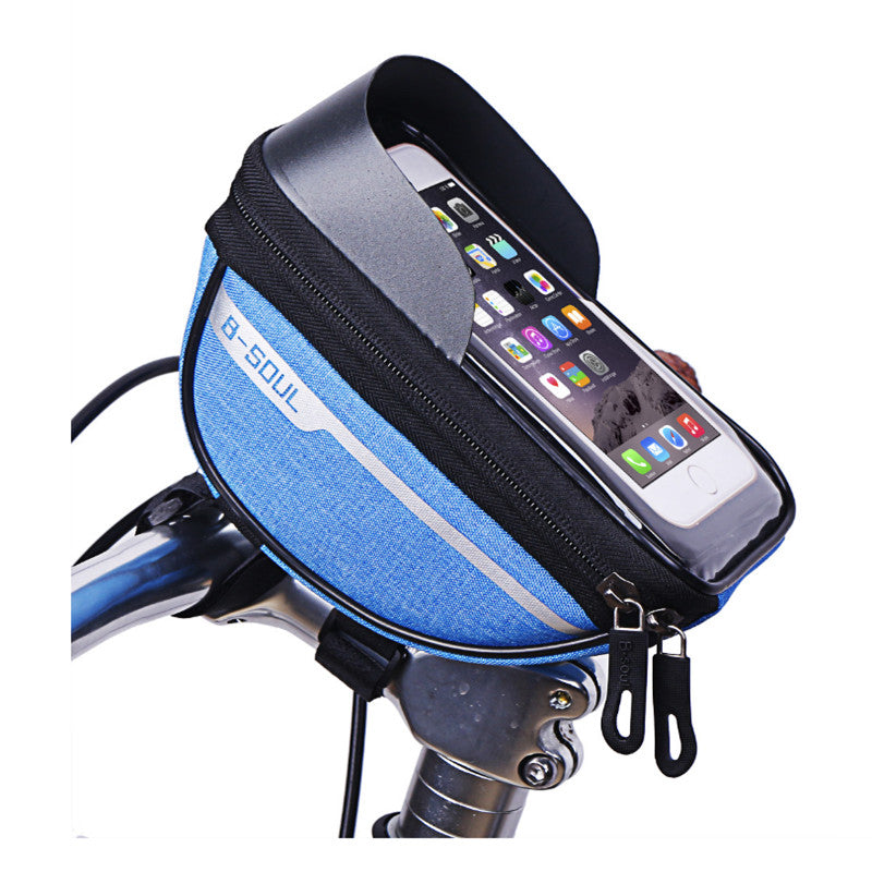 B-SOUL Anti-splash Touch Screen Mobile Phone Bag Bicycle Front Bag