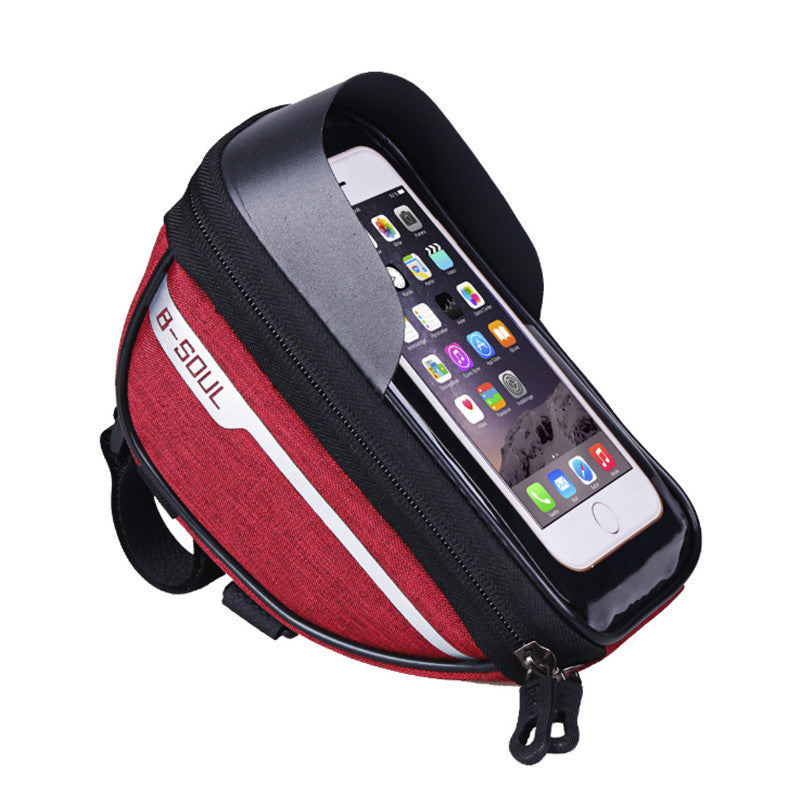 B-SOUL Anti-splash Touch Screen Mobile Phone Bag Bicycle Front Bag