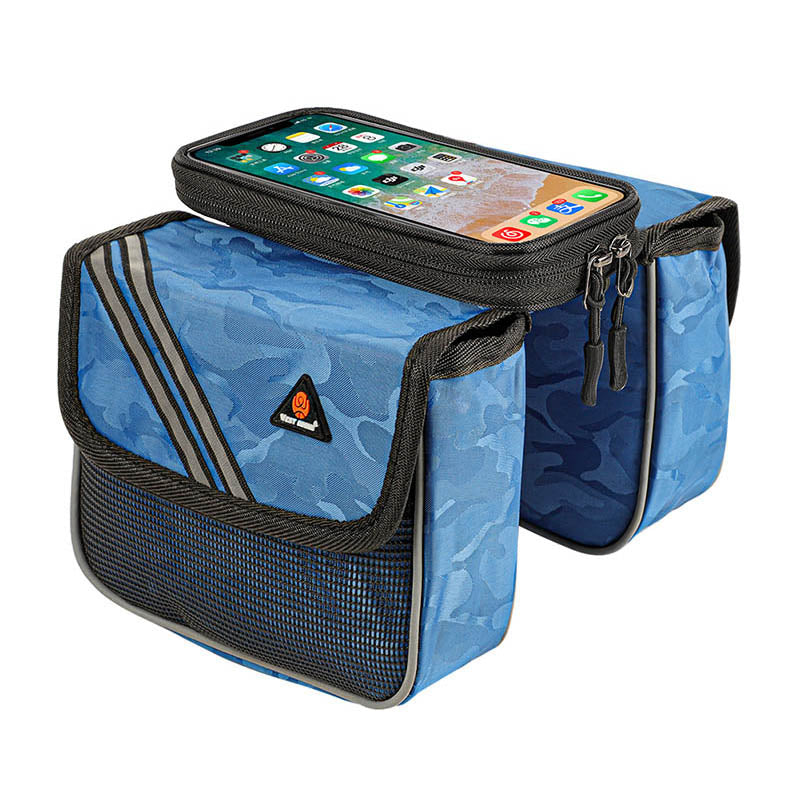 WEST BIKING Anti-splash Touch Screen Mobile Phone Bag Bicycle Front Bag