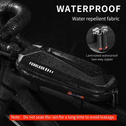 WEST BIKING YP0707255 1.5L Bicycle Hard Shell Bag EVA Waterproof Front Bag Front Top Tube Cycling Pouch