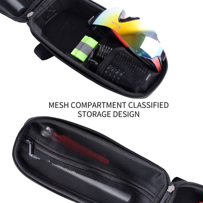 WEST BIKING YP0707255 1.5L Bicycle Hard Shell Bag EVA Waterproof Front Bag Front Top Tube Cycling Pouch