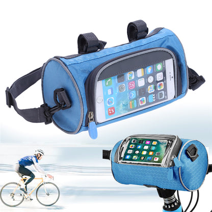 Electric Scooter Bike Handlebar Touch Screen Mobile Phone Pocket Waterproof Front Storage Bag