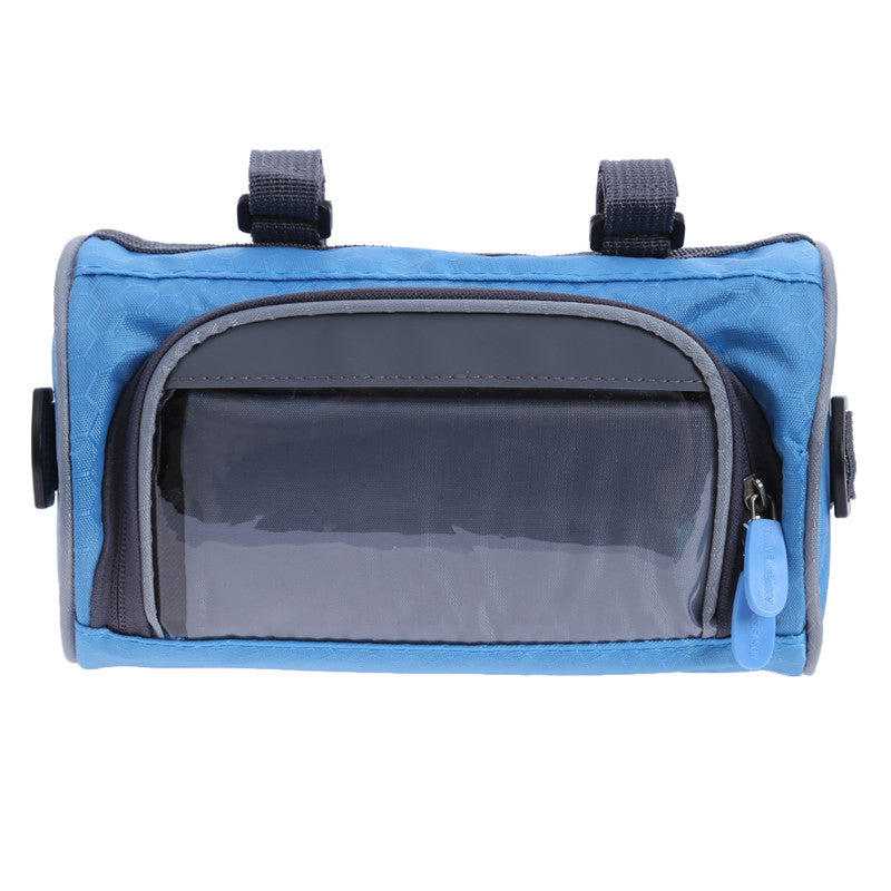 Electric Scooter Bike Handlebar Touch Screen Mobile Phone Pocket Waterproof Front Storage Bag