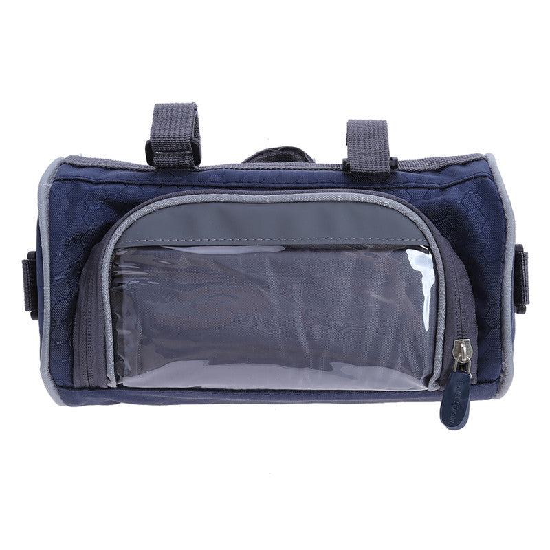 Electric Scooter Bike Handlebar Touch Screen Mobile Phone Pocket Waterproof Front Storage Bag