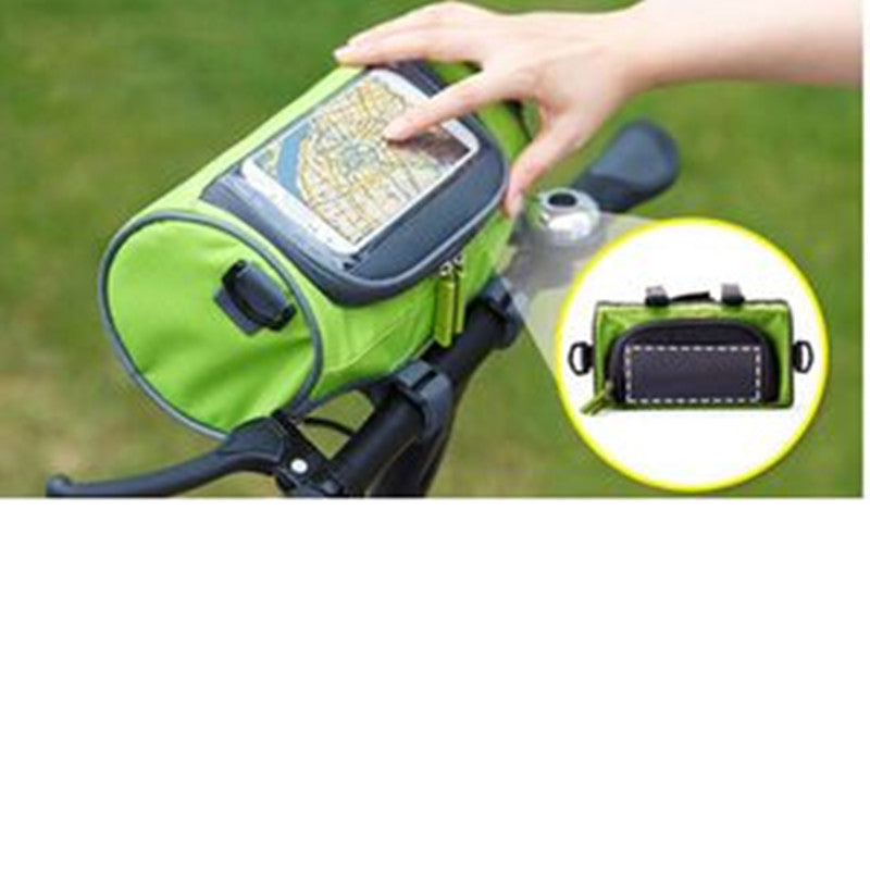 Electric Scooter Bike Handlebar Touch Screen Mobile Phone Pocket Waterproof Front Storage Bag