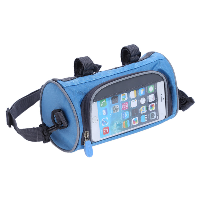 Electric Scooter Bike Handlebar Touch Screen Mobile Phone Pocket Waterproof Front Storage Bag