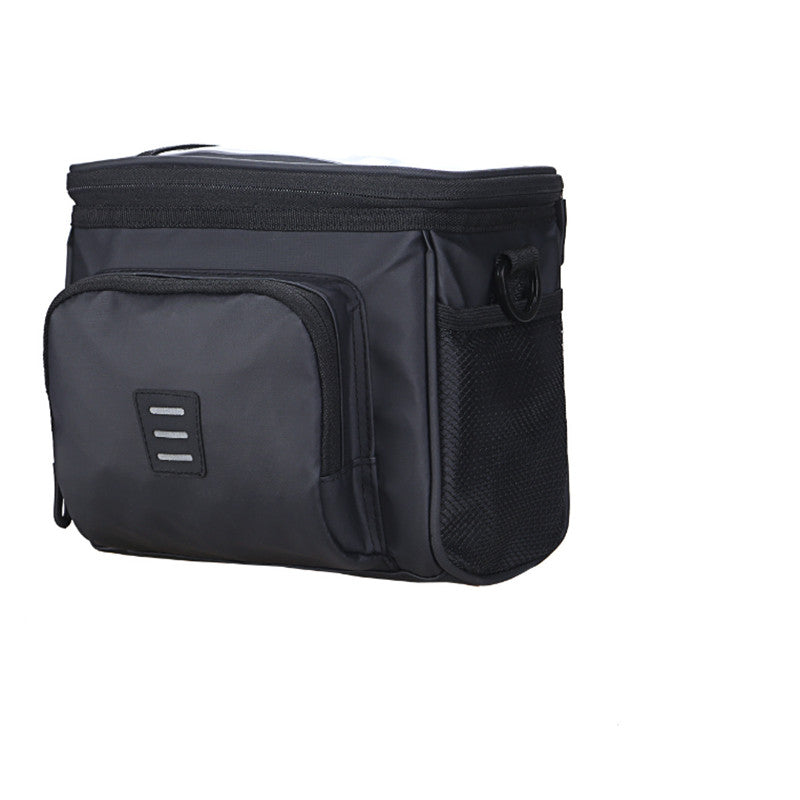 5L PVC Bike Waterproof Storage Bag Touch Screen Phone Pocket Insulation Bicycle Handlebar Front Bag