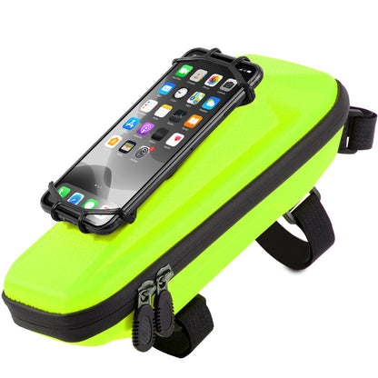 WEST BIKING YP0707263 Cycling EVA Bicycle Waterproof Front Frame Top Tube Handlebar Bag Case with Phone Holder