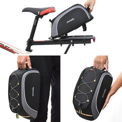 ANMEILU 7010 Electric Scooter Bike Pannier PU Leather Motorcycle Rear Bag