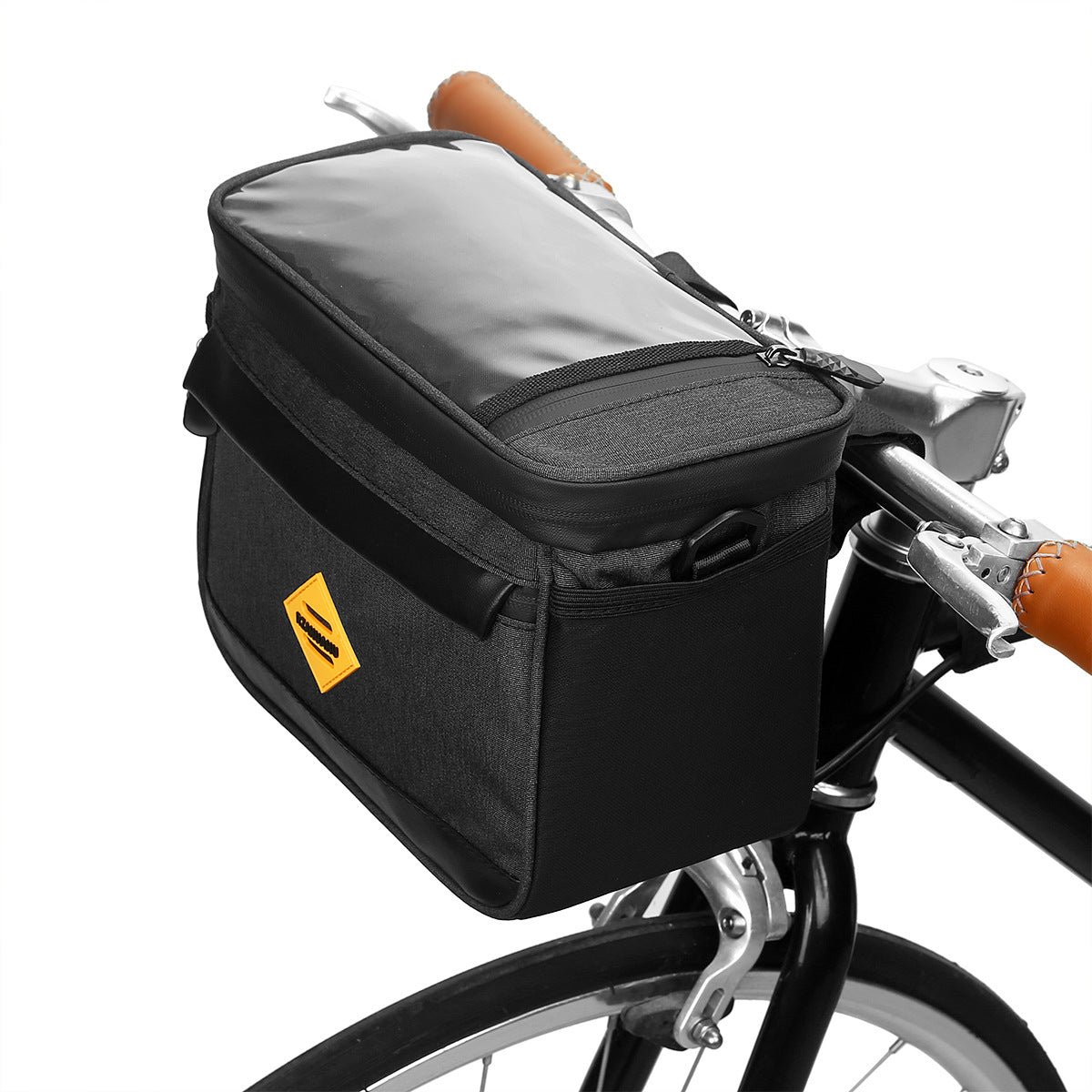 RZAHUAHU YA429 4.5L Waterproof Front Tube Cycling Bag MTB Bike Handlebar Thermal Insulation Bag