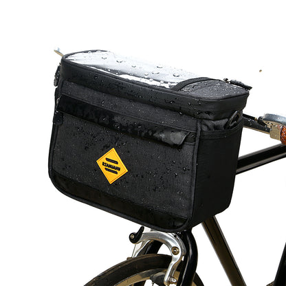 RZAHUAHU YA429 4.5L Waterproof Front Tube Cycling Bag MTB Bike Handlebar Thermal Insulation Bag