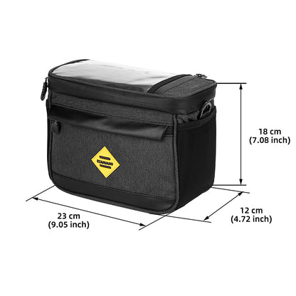 RZAHUAHU YA429 4.5L Waterproof Front Tube Cycling Bag MTB Bike Handlebar Thermal Insulation Bag