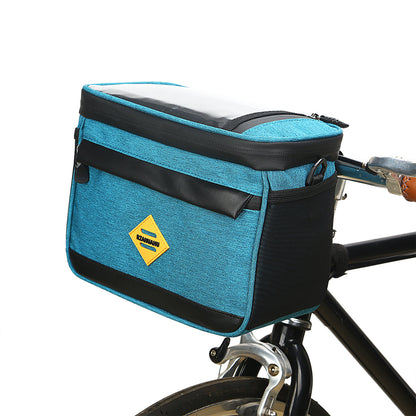 RZAHUAHU YA429 4.5L Waterproof Front Tube Cycling Bag MTB Bike Handlebar Thermal Insulation Bag