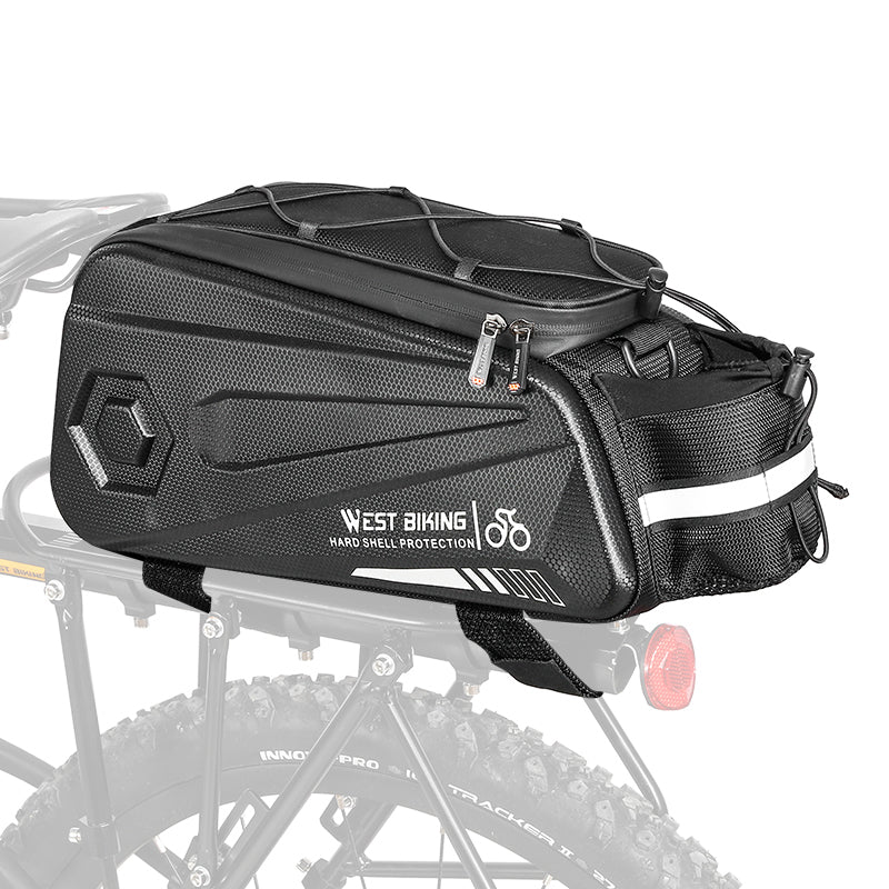 WEST BIKING YP0707281 Bike Trunk Bag Waterproof Saddle Bag Bicycle Rack Rear Carrier Bag Commuter Bike Luggage Bag Pannier