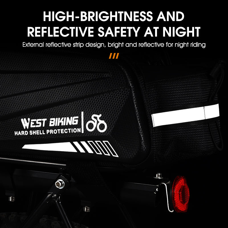 WEST BIKING YP0707281 Bike Trunk Bag Waterproof Saddle Bag Bicycle Rack Rear Carrier Bag Commuter Bike Luggage Bag Pannier