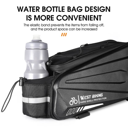 WEST BIKING YP0707281 Bike Trunk Bag Waterproof Saddle Bag Bicycle Rack Rear Carrier Bag Commuter Bike Luggage Bag Pannier