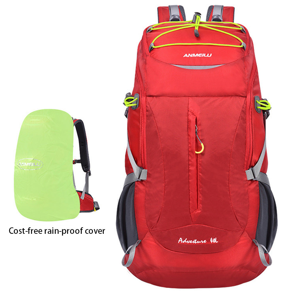 ANMEILU 1040 Waterproof 40L Outdoor Camping Hiking Backpack Breathable Rucksack with Survival Whistle