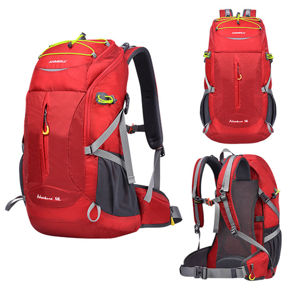 ANMEILU 1040 Waterproof 40L Outdoor Camping Hiking Backpack Breathable Rucksack with Survival Whistle