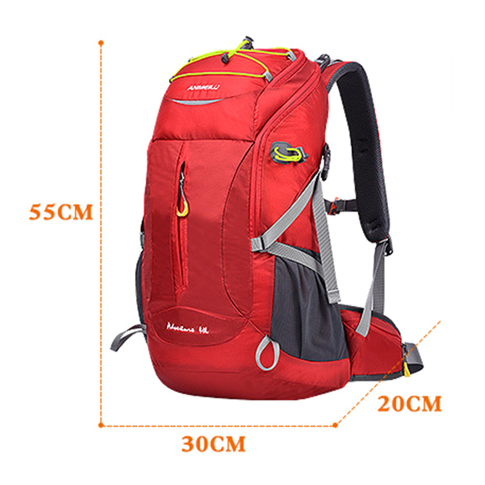 ANMEILU 1040 Waterproof 40L Outdoor Camping Hiking Backpack Breathable Rucksack with Survival Whistle