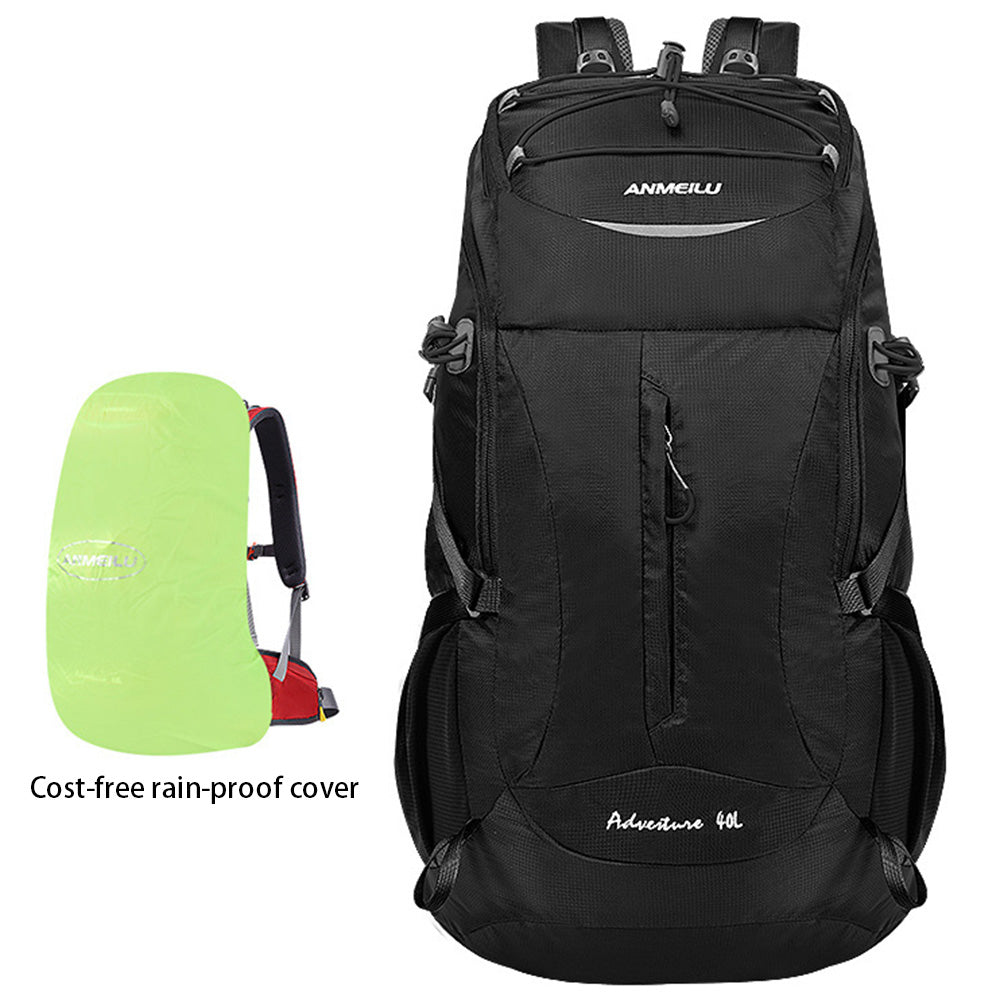 ANMEILU 1040 Waterproof 40L Outdoor Camping Hiking Backpack Breathable Rucksack with Survival Whistle