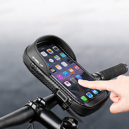 WHEEL UP B37 Waterproof Bicycle Frame Bag Rotary Front Top Tube Bag Mobile Phone Holder