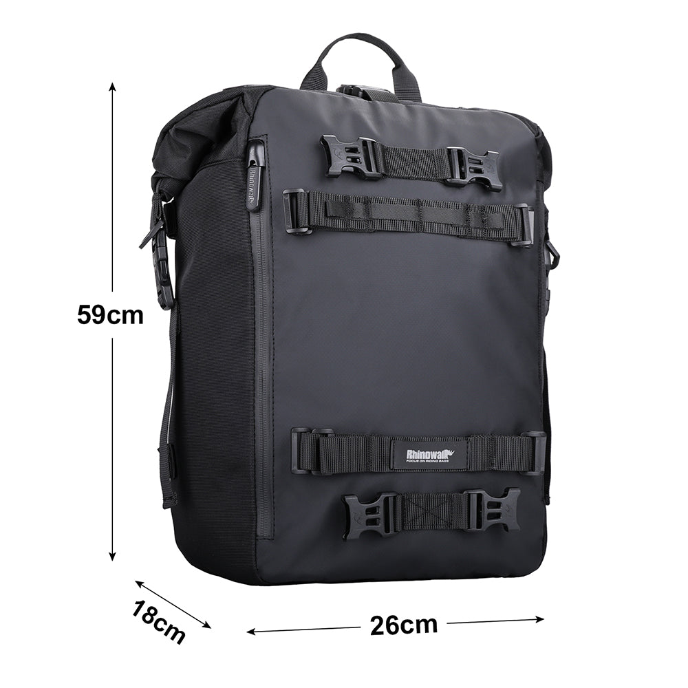 RHINOWALK MT216 20L Cycling Motorcycle Fuel Tank Bag Shoulders Backpack Multifunctional Motorbike Seat Side Bag Tail Accessories Bag