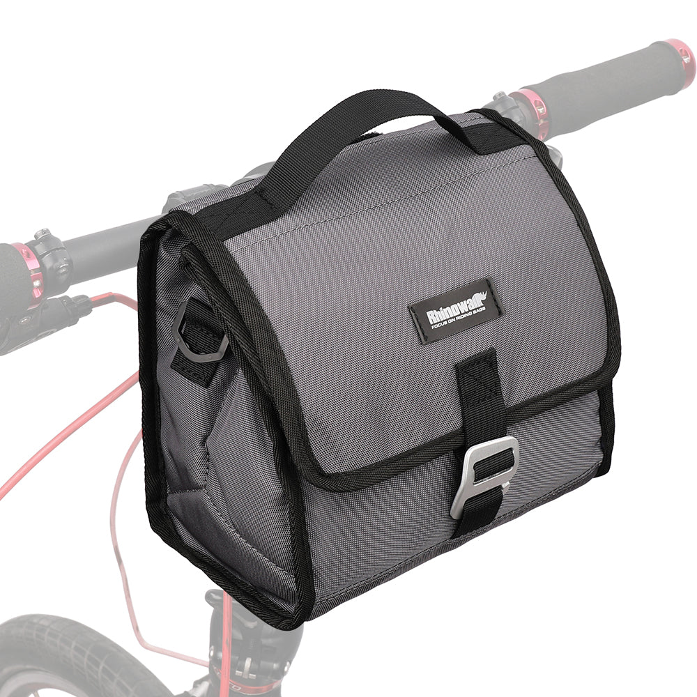 RHINOWALK RK9106 Bike Handlebar Bag Front Frame Bag Cycling Multifunction Shoulder Bag Saddle Bag Handbag with Detachable Shoulder Strap