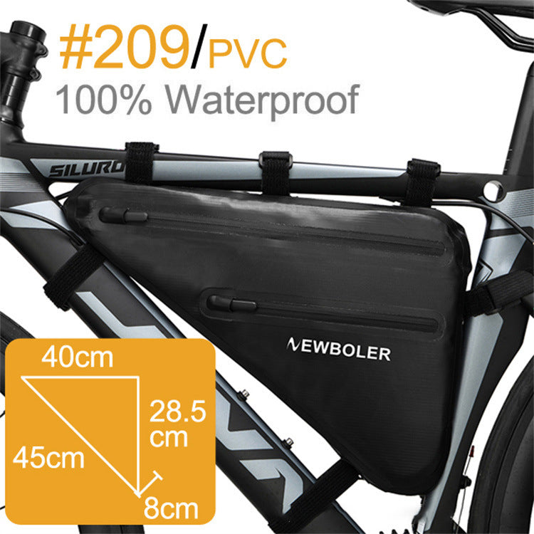 NEWBOLER BAG209 10L Bicycle Triangle Bag Bike Frame Front Tube Bag Waterproof Cycling Bag