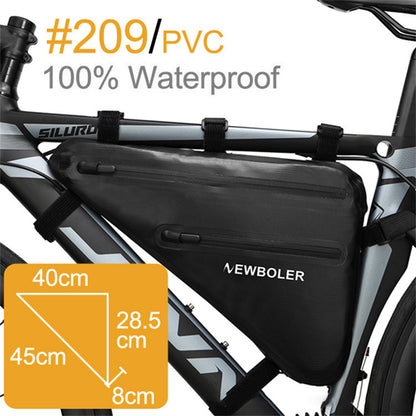 NEWBOLER BAG209 10L Bicycle Triangle Bag Bike Frame Front Tube Bag Waterproof Cycling Bag