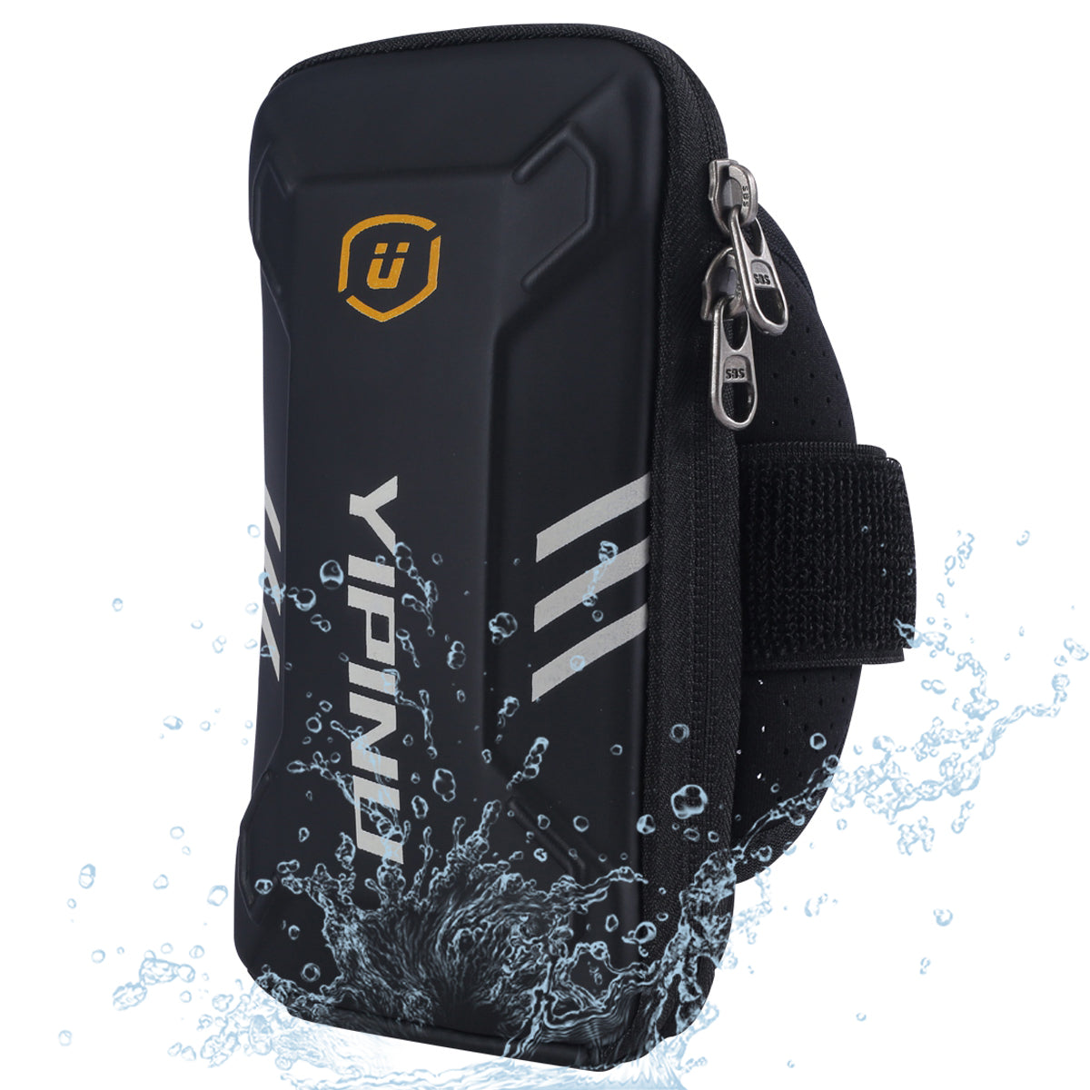 YIPINU Size L, Waterproof Sports Armband Bag Night Running Arm Case for 5-7inch Cell Phone