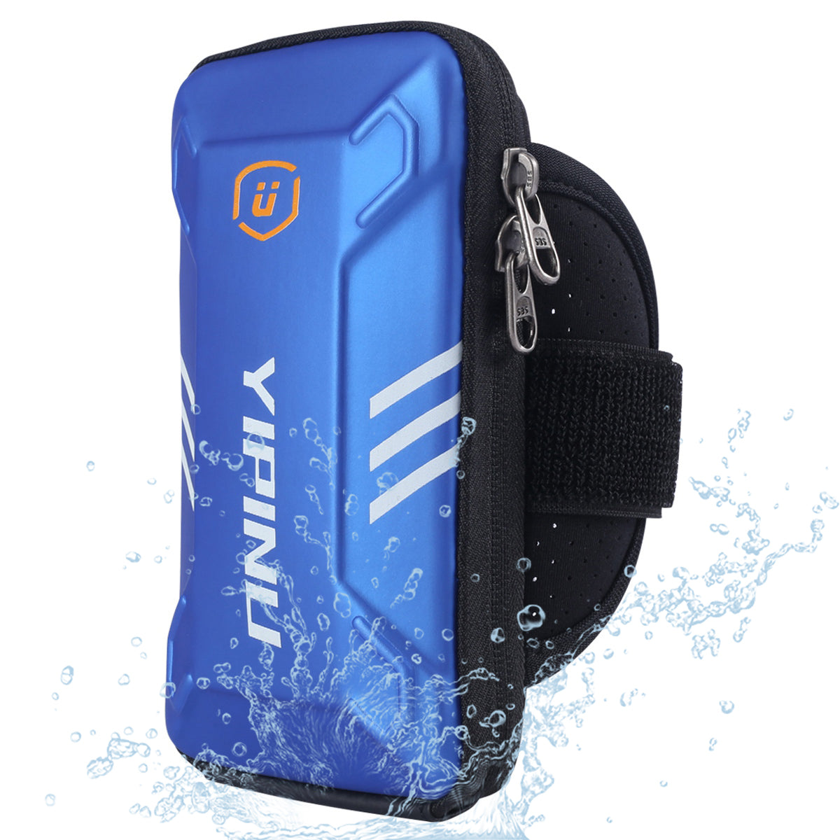 YIPINU Size L, Waterproof Sports Armband Bag Night Running Arm Case for 5-7inch Cell Phone