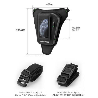 ROCKBROS AS-089 Motorcycle Fuel Tank Magnetic Bag Waterproof Touch Screen Phone Pouch Storage Bag