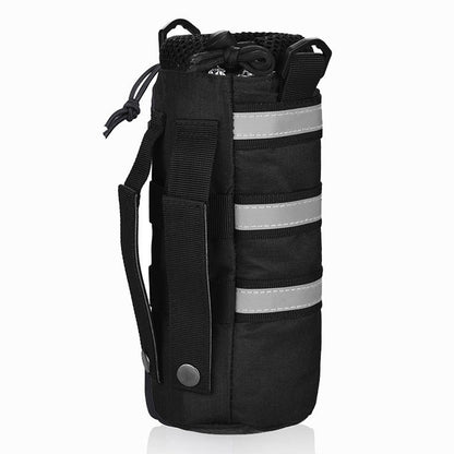 YSANAM YS013 Bike Handlebar Front Water Bottle Bag Insulation Drawstring Bottle Holder Bag with Shoulder Strap