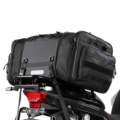 RHINOWALK MT4060 Motorcycle Travel Luggage Expandable 40L to 60L Large Capacity Wear Resistant Trunk Rack Bag Outdoor Cycling Accessories